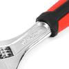 DNA Motoring TOOLS-00048 Adjustable Wrench Spanner – [1 Pair] 6 & 10 Inch, Vanadium Steel Automotive Repair Tool w/Four-Sided Jaws and Rubber Grip(10 inches (single))