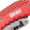 DNA Motoring TOOLS-00085 Pocket Folding Knife – Silver, Red, Aluminum Utility Knife w/ 10 Quick Change Replacement Blades