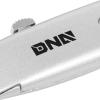 DNA Motoring TOOLS-00087 Retractable Knife – Aluminum Cutting Tool w/ 3 Position Retractable Blade, Glossy Finish