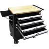DNA MOTORING 30″ W X 37″ H X 18″ D Large Capacity 4-Drawer Chest Rolling Tool Cart Locking Swivel Cabinet (TOOLS-00003) with Keys, Black(4-Drawer Chest)