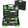 DNA MOTORING Green 46 PCs Home Tool Set Electonic Repair Precision Screwdriver Voltage Tester Hammer Plier DIY Kit (TOOLS-00015)(Green)