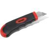 DNA Motoring TOOLS-00086 Retractable Knife – Steel Cutting Tool w/ 8 Blades, Rubber Handle