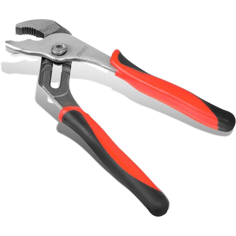 imageDNA Motoring TOOLS00075 8quot NeedleNose PliersWire Cutter NonSlip Comfort Grip Chrome Vanadium Steel 1 Plier RedBlackJoint Adjustable Plier