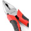 DNA Motoring TOOLS-00075 8″ Needle-Nose Pliers/Wire Cutter, Non-Slip Comfort Grip, Chrome Vanadium Steel, 1 Plier, Red/Black(Cutting Linesman Plier)