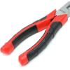 DNA Motoring TOOLS-00075 8″ Needle-Nose Pliers/Wire Cutter, Non-Slip Comfort Grip, Chrome Vanadium Steel, 1 Plier, Red/Black(Long Nose Plier)