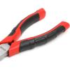 DNA Motoring TOOLS-00075 8″ Needle-Nose Pliers/Wire Cutter, Non-Slip Comfort Grip, Chrome Vanadium Steel, 1 Plier, Red/Black(Long Nose Plier)