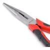DNA Motoring TOOLS-00075 8″ Needle-Nose Pliers/Wire Cutter, Non-Slip Comfort Grip, Chrome Vanadium Steel, 1 Plier, Red/Black(Long Nose Plier)