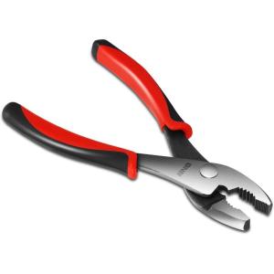 DNA Motoring TOOLS-00068 6.5 inch Needle Nose Plier – Alloy Steel, Interlocking Spring Wire Cutting Plier w/Non-Slip Handle(8in Jaws Pliers)