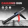 DNA MOTORING TOOLS-00092 Caulk Gun, 9in Standard Size, Heavy Duty, Steel, Smooth