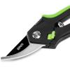 DNA Motoring TOOLS-00113 Green Bypass Garden Pruner – 7 in., Heavy Duty Plant Cutter Tool w/Steel Thumb Lock, Blade Lock